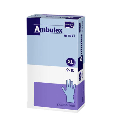Ambulex Nitryl egyszerhasználatos kesztyű, púdermentes (100 db/doboz)